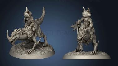 3D model savage beasts Meowzies Hookimaw Rider Meowza Hook Maw (STL)