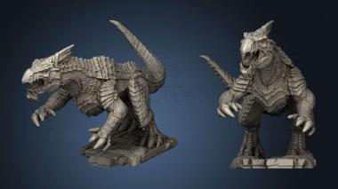 3D model Monster White Guard Drake Attacking (STL)