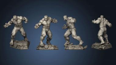 3D model Red Hulk and Statue (STL)