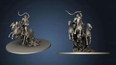 3D model UNDEAD BOYAR CHARIOT HORSES (STL)