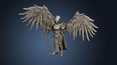 3D model Sicorra Aasimar Paladin Wings Helm (STL)