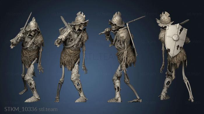 3D model evil skeleton knight (STL)