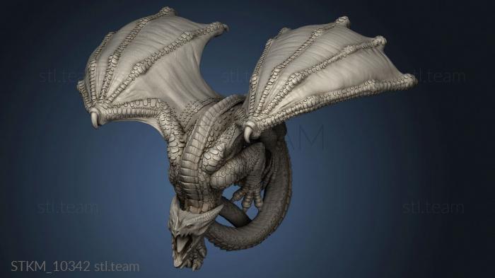 3D model Volcanic Hard Dragon (STL)