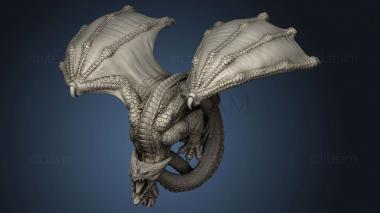 3D model Volcanic Hard Dragon (STL)