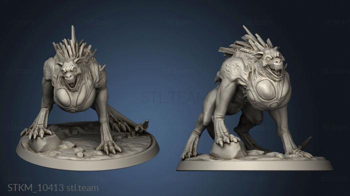 3D model Buried Tomb Howler (STL)