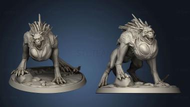 3D model Buried Tomb Howler (STL)