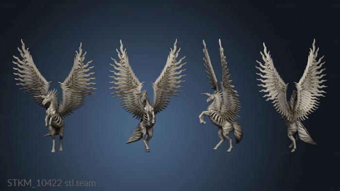 3D model The Souls in Steel Presorted Iron Stallion Standing Wings (STL)