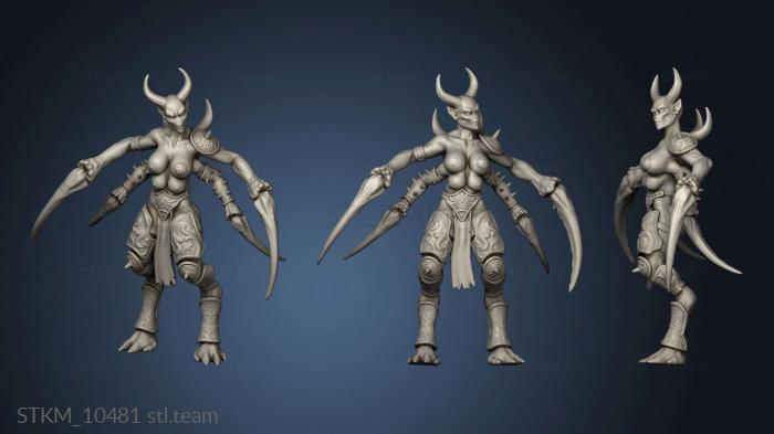 3D model Spider maidens Coven (STL)