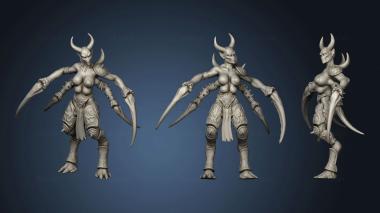 3D model Spider maidens Coven (STL)