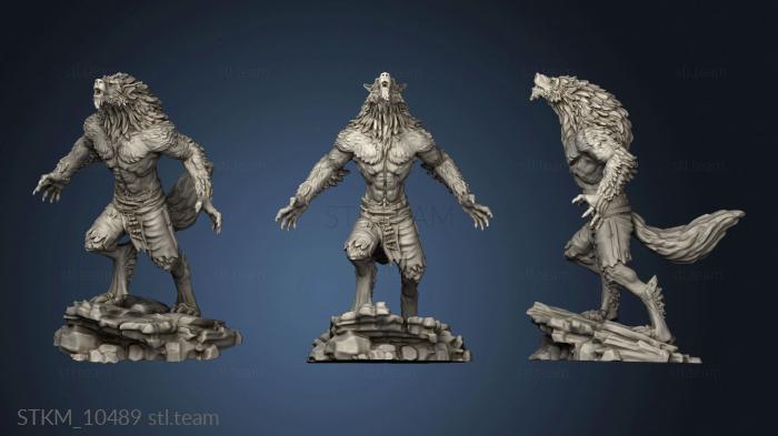 3D model Werewolf Warrior Howling (STL)