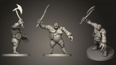 3D model Ogre Warrior (With Axe) (STL)