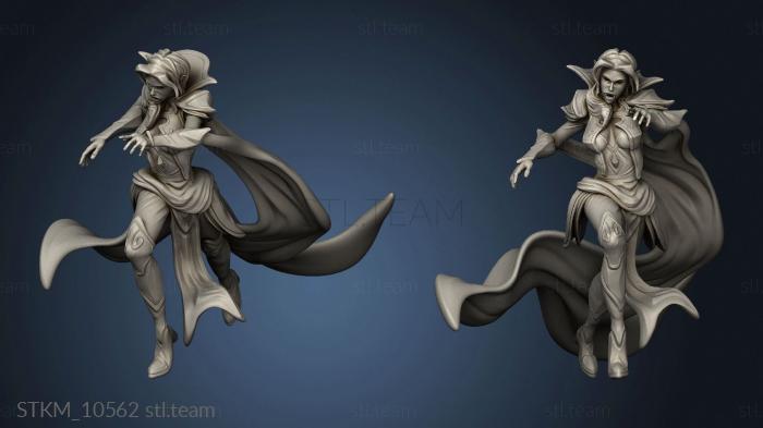 3D model Vampire Mistress Attacking (STL)