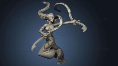 3D model Spiritual Warriors Female blade dancer veiled (STL)