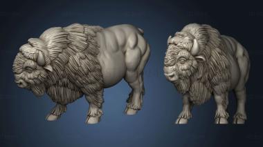 3D модель Американские буйволы buffalo (STL)