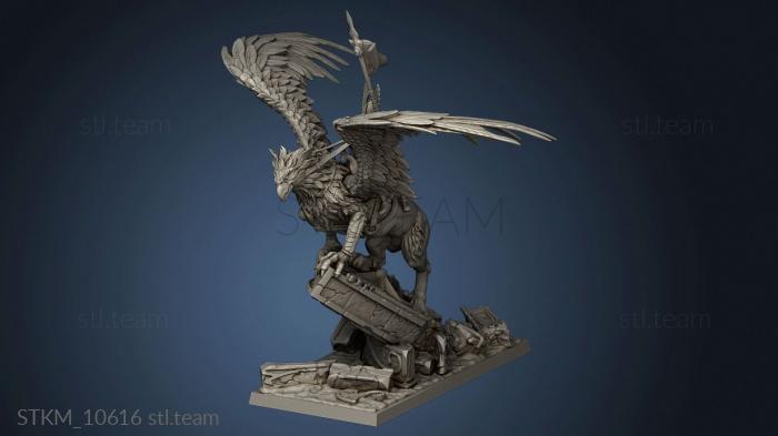 3D model Elven Griffin ruin (STL)