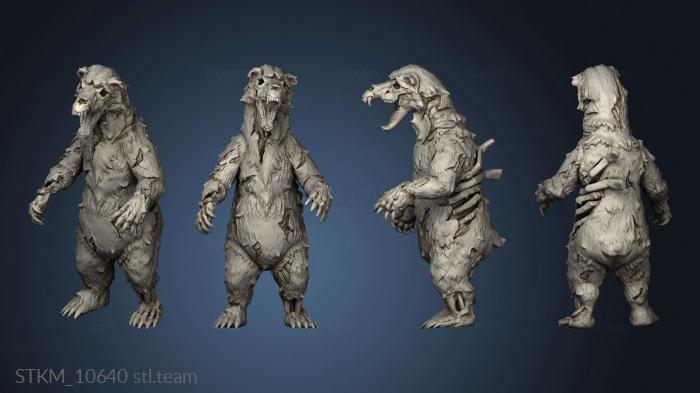 3D model The Lost Cave Throwback Undead Bears (STL)