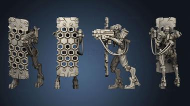 3D model Cyberpunk Corp Inquisitors Mech Squad Drone breacher (STL)