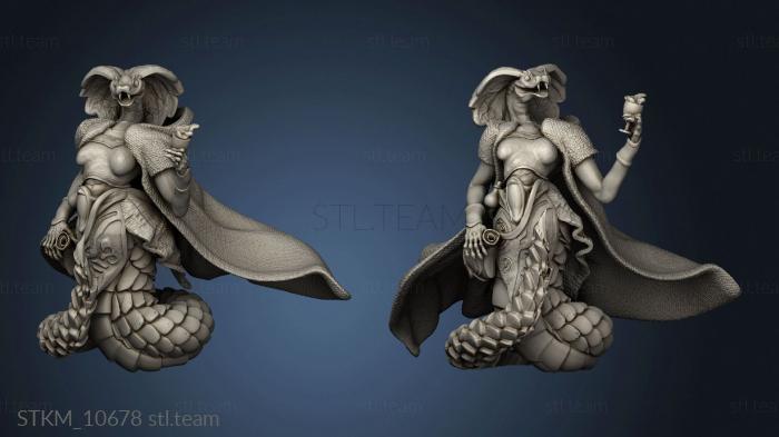 3D model Ruins Madness Serpentfolk Mage Drinking (STL)