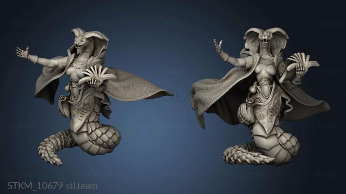 3D model Ruins Madness Serpentfolk Mage (STL)