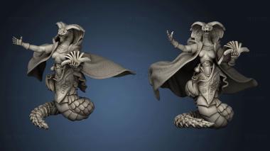 3D model Ruins Madness Serpentfolk Mage (STL)