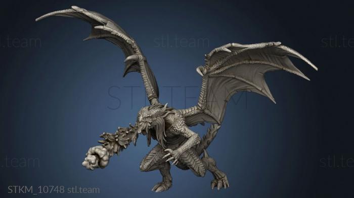 3D model Burning Lands Draconic Demon Red Breath Attack (STL)