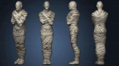 3D model Buried Tomb ects Mummy (STL)