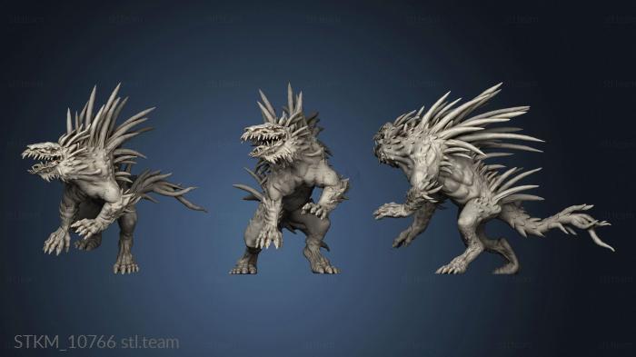 3D model Reese Bones Barghest Attacking (STL)