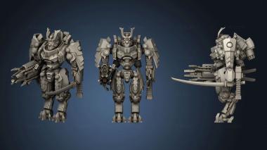 3D model Battlesuit Cannon bot revised (STL)