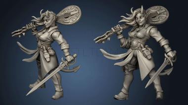 3D model Metalfind Trickster Female Bard (STL)