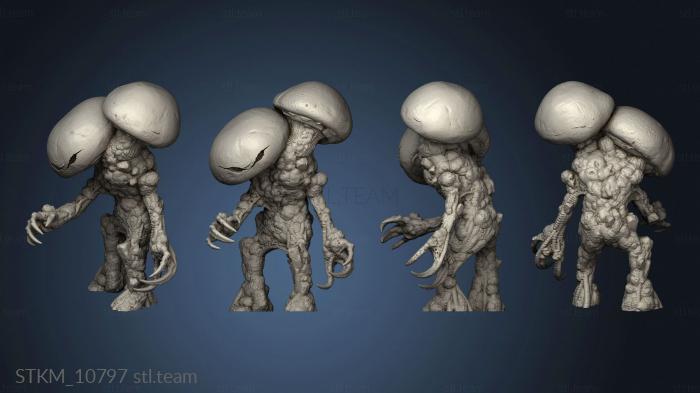 3D model Nightmare Grotto Fungi Mushroom Men warriors (STL)