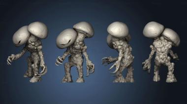 3D model Nightmare Grotto Fungi Mushroom Men warriors (STL)