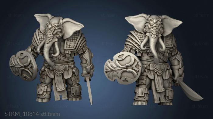 3D model Loxodon Fighter (STL)