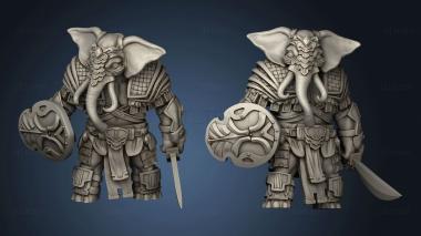 3D model Loxodon Fighter (STL)