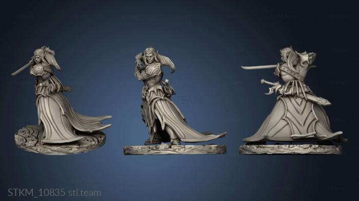 3D model The Queens Web Underworld Dark Elves Melee Swordmaster (STL)