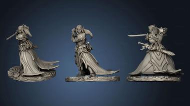 3D model The Queens Web Underworld Dark Elves Melee Swordmaster (STL)