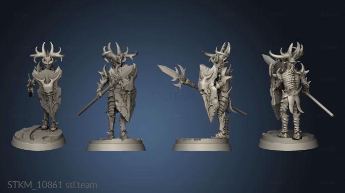 3D model Dark Elves Soldier Lance (STL)