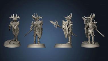 3D model Dark Elves Soldier Lance (STL)