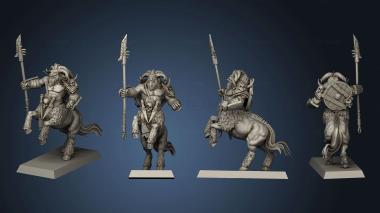 3D model BEASTMEN CENTAURS FLAT (STL)