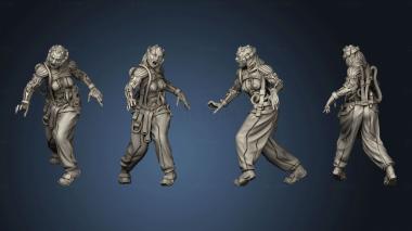 3D model Subject ONE Bio Mutant Female (STL)