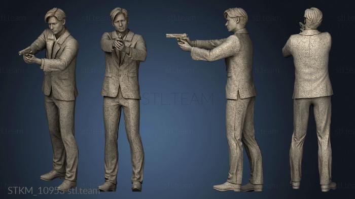 3D model Fox Mulder Figure (STL)