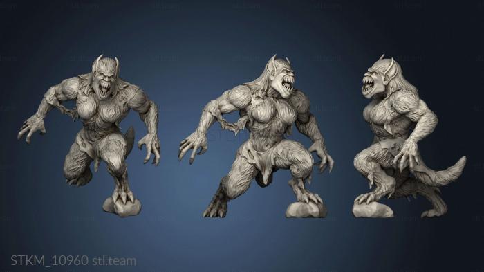 3D model Witcher Contract Female Werebeast (STL)