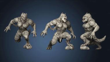 3D model Witcher Contract Female Werebeast (STL)