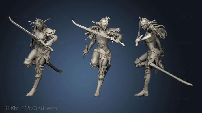 3D model Elven Grace Moon Runner Defending (STL)