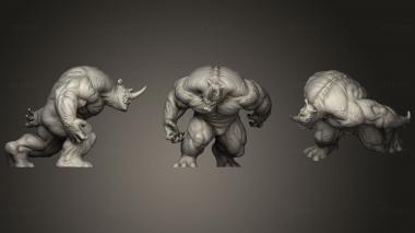 3D model Rhino Statue (Spider Man) (STL)