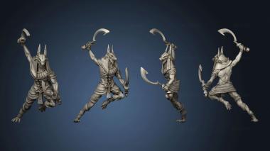 3D model Gods and Heroes Egypt TR Anubis Warrior (STL)