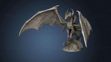 3D model Ancient Green Dragon ted (STL)