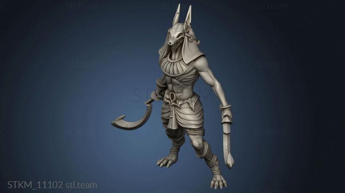 3D model Gods and Heroes Egypt TR Anubis Warrior OFF (STL)