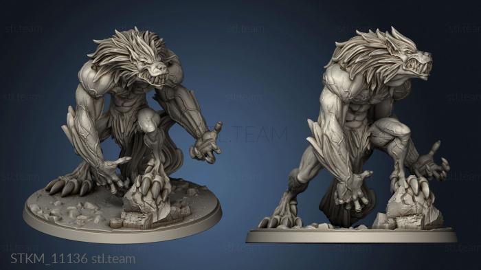 3D model male werewolf (STL)