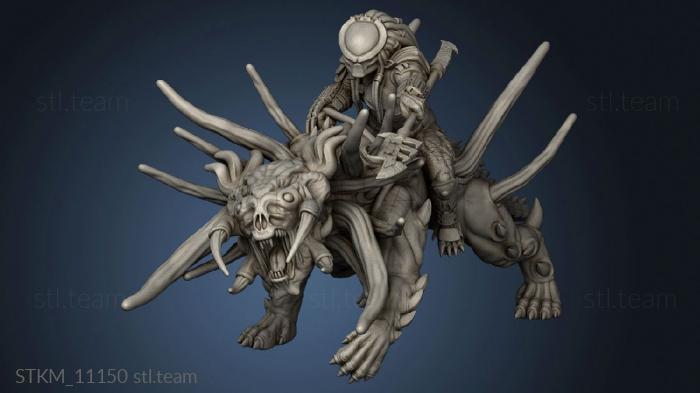 3D model Sci Fi HELLHOUND LIGER SKULL RIDER (STL)