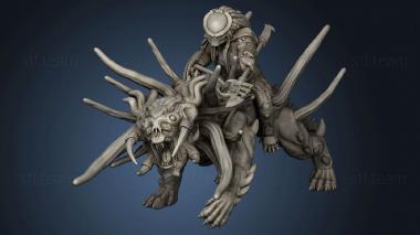 3D model Sci Fi HELLHOUND LIGER SKULL RIDER (STL)